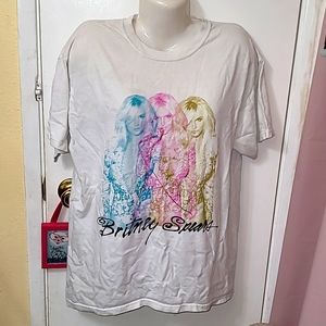 Britney Spears t shirt vegas white pullover graphic design